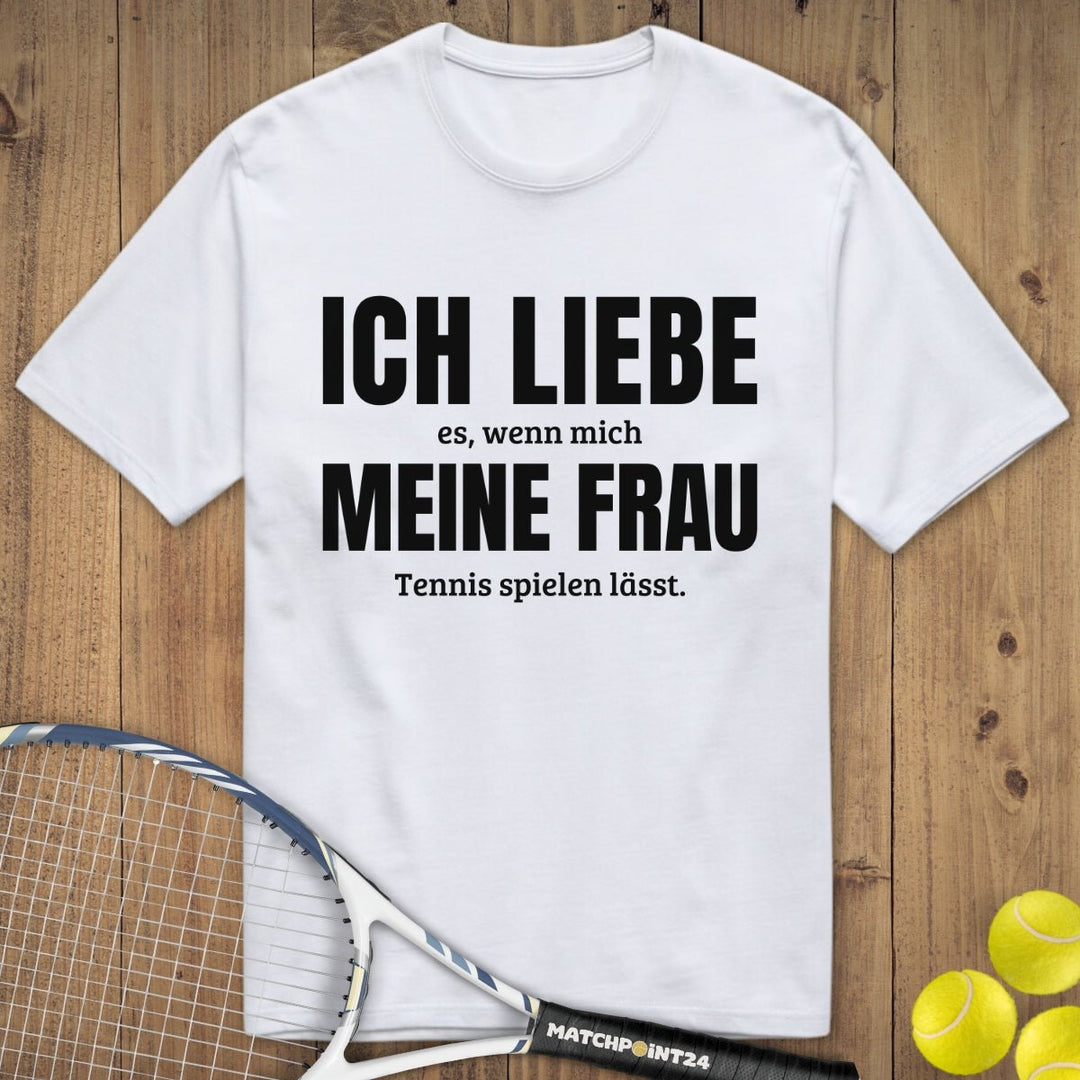 Ich liebe meine Frau | Premium Herren T-Shirt - Matchpoint24 - Kleidung für Tennisfans