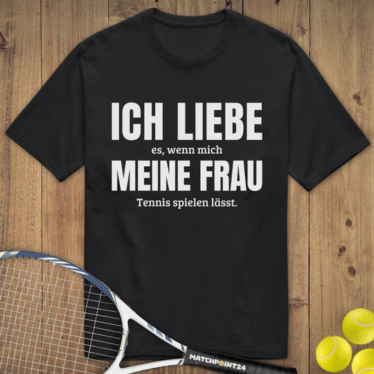 Ich liebe meine Frau | Premium Herren T-Shirt - Matchpoint24 - Kleidung für Tennisfans