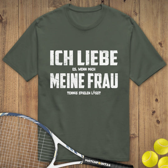 Ich liebe meine Frau | Premium Herren T-Shirt - Matchpoint24 - Kleidung für Tennisfans