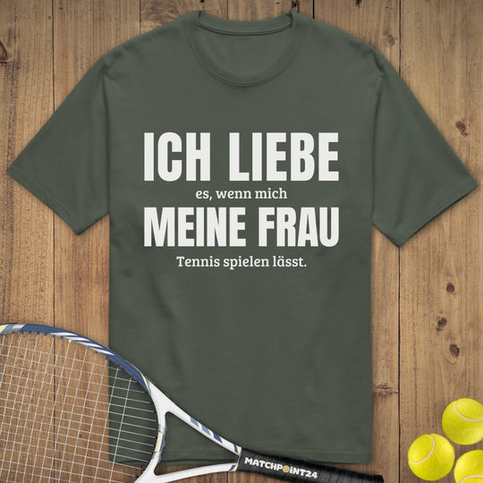 Ich liebe meine Frau | Premium Herren T-Shirt - Matchpoint24 - Kleidung für Tennisfans