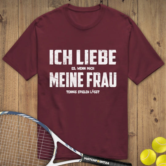 Ich liebe meine Frau | Premium Herren T-Shirt - Matchpoint24 - Kleidung für Tennisfans