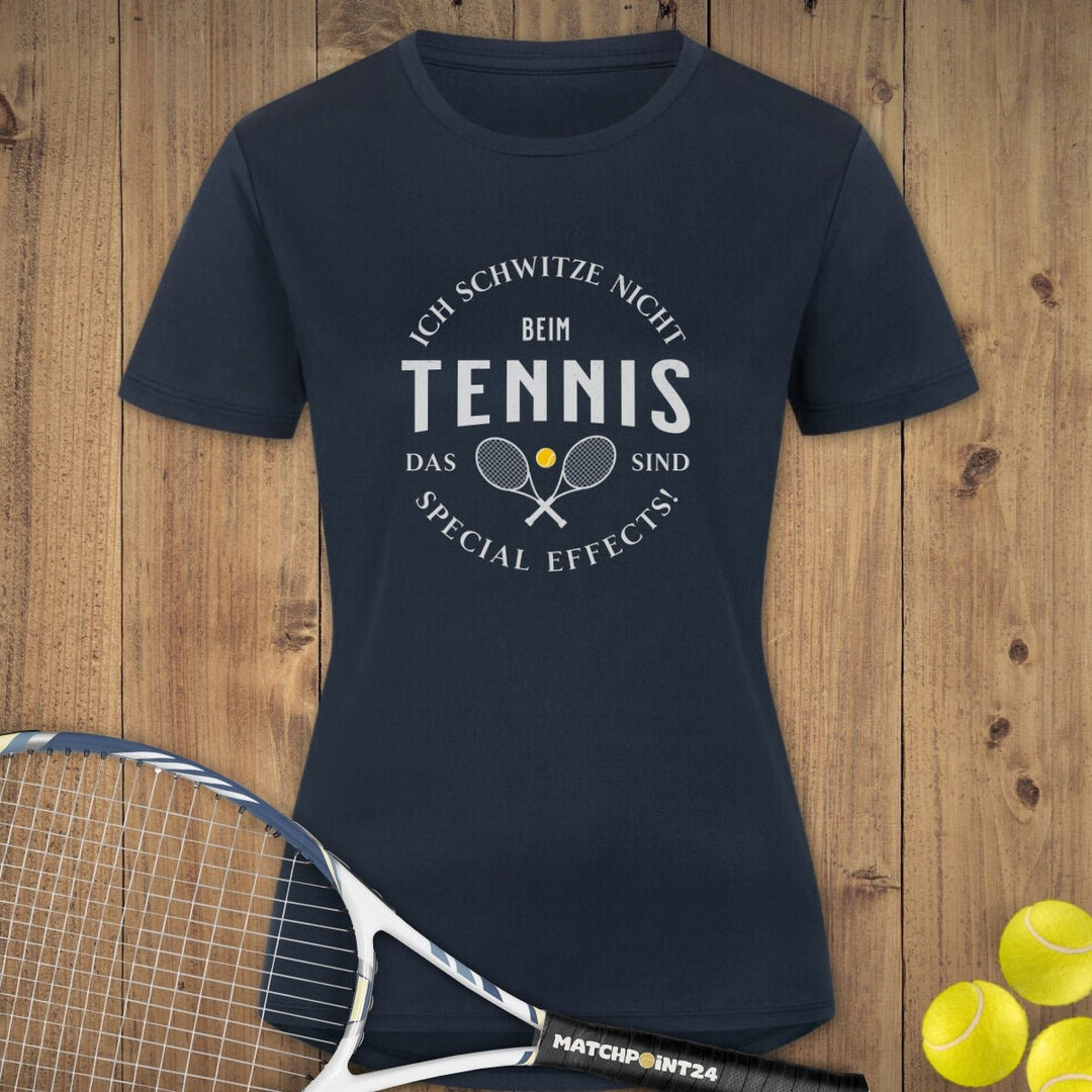 Ich schwitze nicht | Damen Sport T-Shirt - Matchpoint24 - Kleidung für Tennisfans