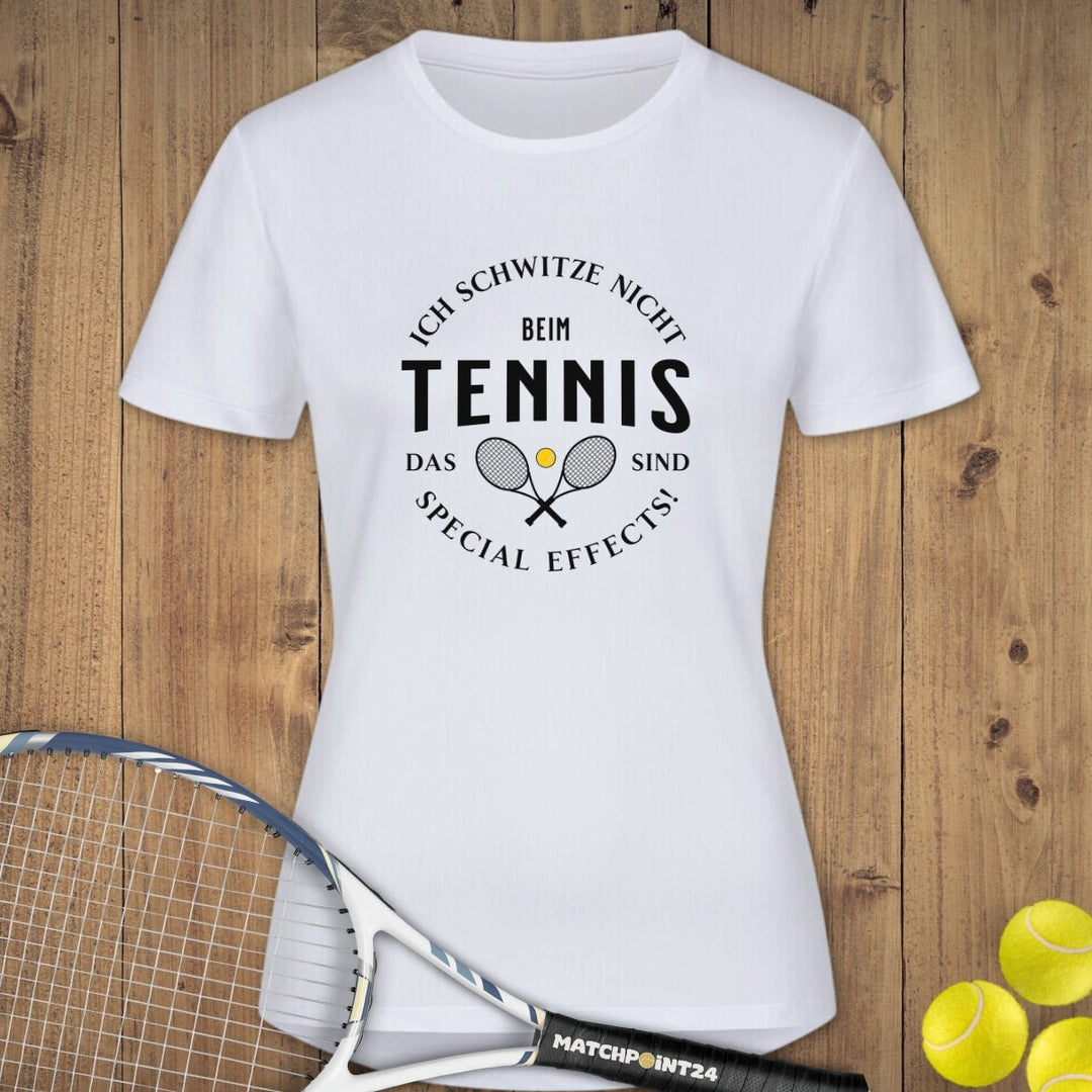 Ich schwitze nicht | Damen Sport T-Shirt - Matchpoint24 - Kleidung für Tennisfans