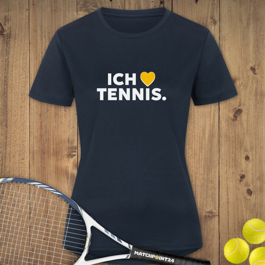 Ich steh auf Tennis | Damen Sport T-Shirt - Matchpoint24 - Kleidung für Tennisfans