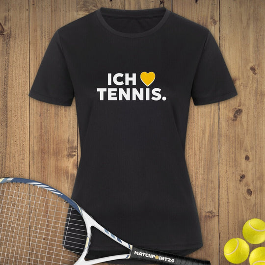 Ich steh auf Tennis | Damen Sport T-Shirt - Matchpoint24 - Kleidung für Tennisfans