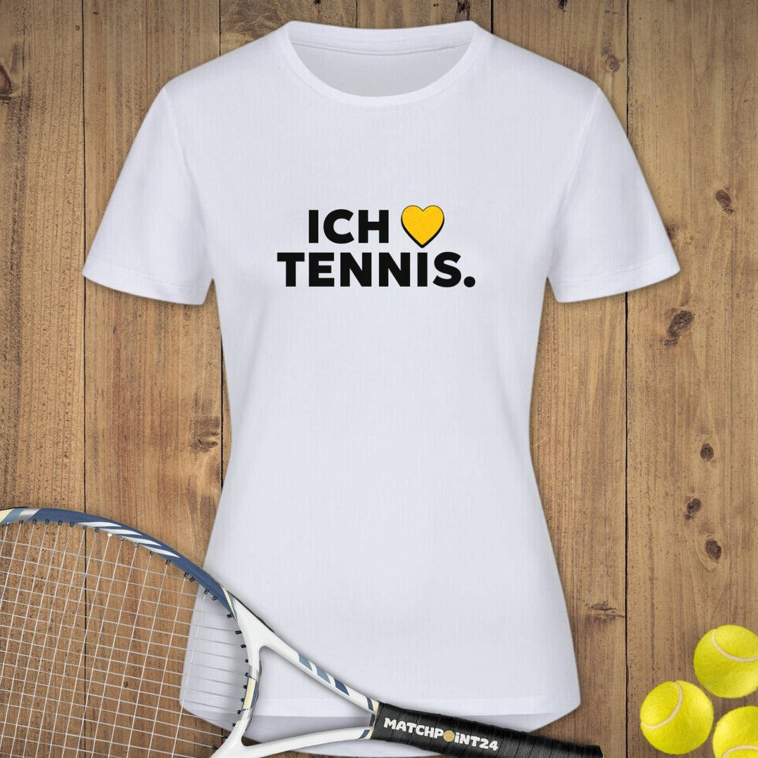 Ich steh auf Tennis | Damen Sport T-Shirt - Matchpoint24 - Kleidung für Tennisfans