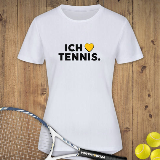 Ich steh auf Tennis | Damen Sport T-Shirt - Matchpoint24 - Kleidung für Tennisfans