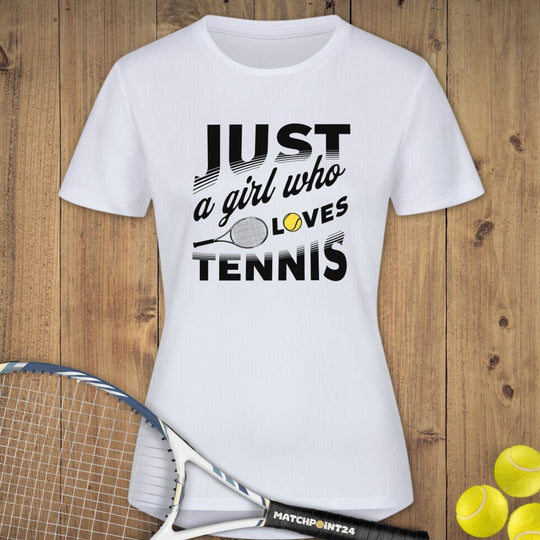 Just a girl | Damen Sport T-Shirt - Matchpoint24 - Kleidung für Tennisfans