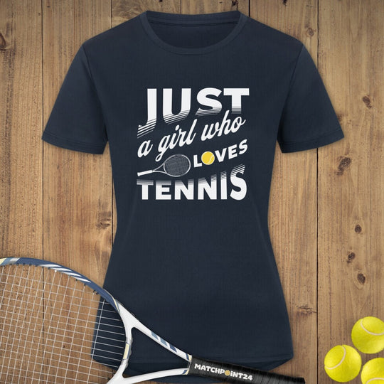 Just a girl | Damen Sport T-Shirt - Matchpoint24 - Kleidung für Tennisfans