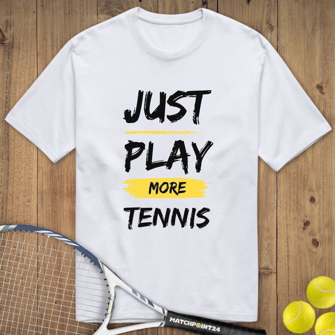 Just play more Tennis | Premium Herren T-Shirt - Matchpoint24 - Kleidung für Tennisfans