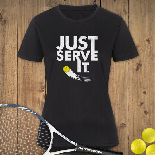 Just serve it | Damen Sport T-Shirt - Matchpoint24 - Kleidung für Tennisfans