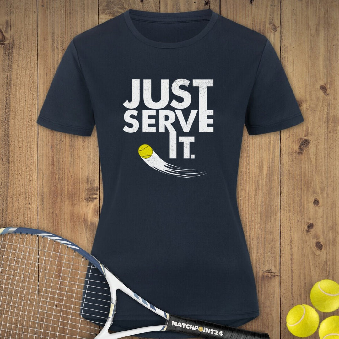 Just serve it | Damen Sport T-Shirt - Matchpoint24 - Kleidung für Tennisfans