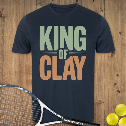 King of Clay | Herren Sport T-Shirt - Matchpoint24 - Kleidung für Tennisfans