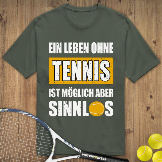 Leben ohne Tennis | Premium Herren T-Shirt - Matchpoint24 - Kleidung für Tennisfans