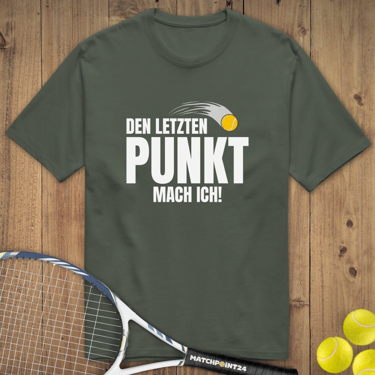 Letzter Punkt | Premium Herren T-Shirt - Matchpoint24 - Kleidung für Tennisfans