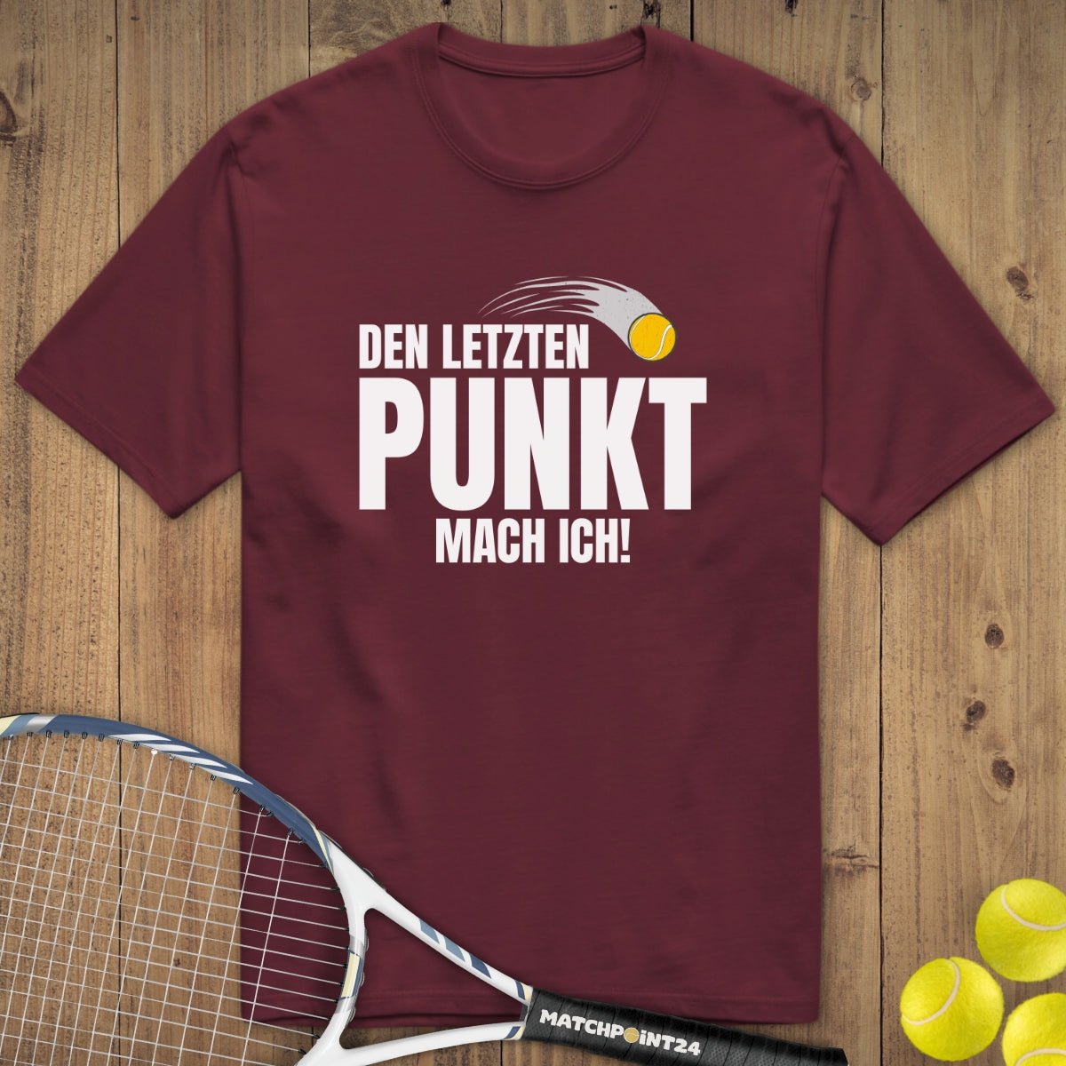 Letzter Punkt | Premium Herren T-Shirt - Matchpoint24 - Kleidung für Tennisfans