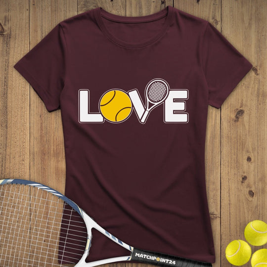 Love 1024 | Premium Damen T-Shirt - Matchpoint24 - Kleidung für Tennisfans