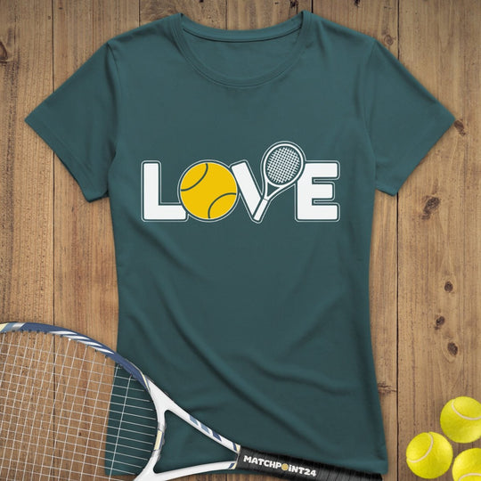 Love 1024 | Premium Damen T-Shirt - Matchpoint24 - Kleidung für Tennisfans