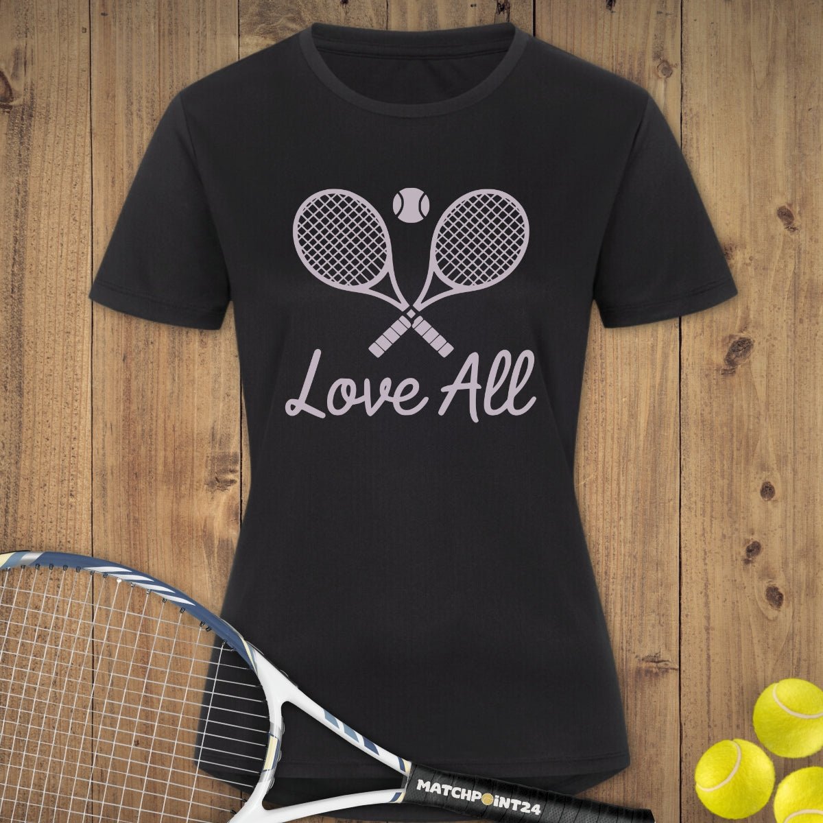 Love All | Damen Sport T-Shirt - Matchpoint24 - Kleidung für Tennisfans