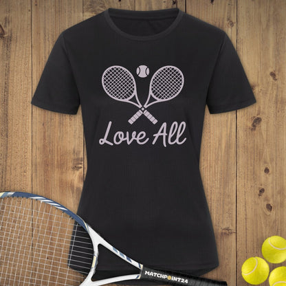 Love All | Damen Sport T-Shirt - Matchpoint24 - Kleidung für Tennisfans