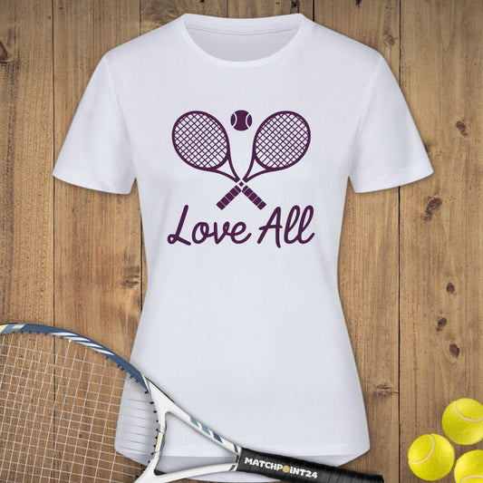 Love All | Damen Sport T-Shirt - Matchpoint24 - Kleidung für Tennisfans