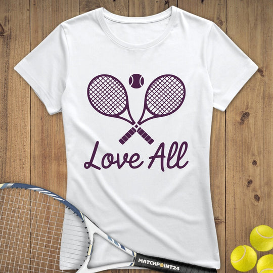 Love All | Premium Damen T-Shirt - Matchpoint24 - Kleidung für Tennisfans