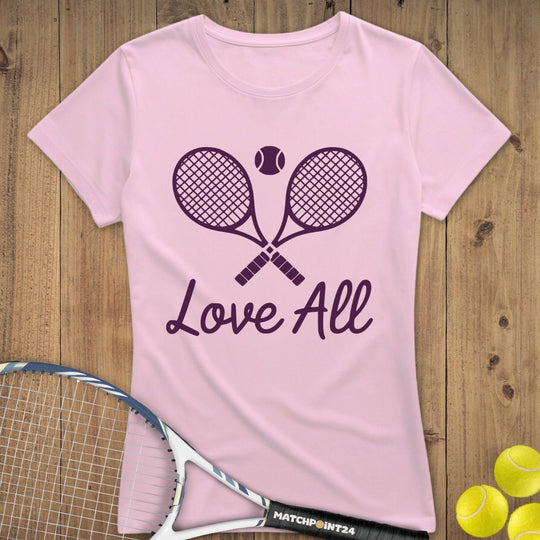 Love All | Premium Damen T-Shirt - Matchpoint24 - Kleidung für Tennisfans