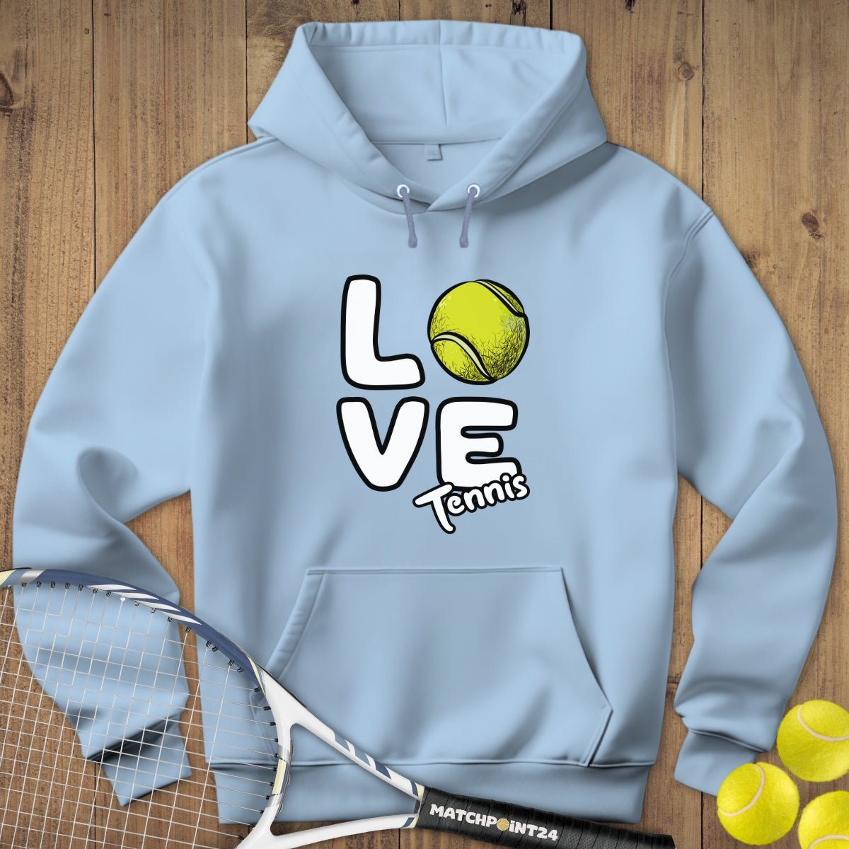 Love | Hoodie (Unisex) - Matchpoint24 - Kleidung für Tennisfans