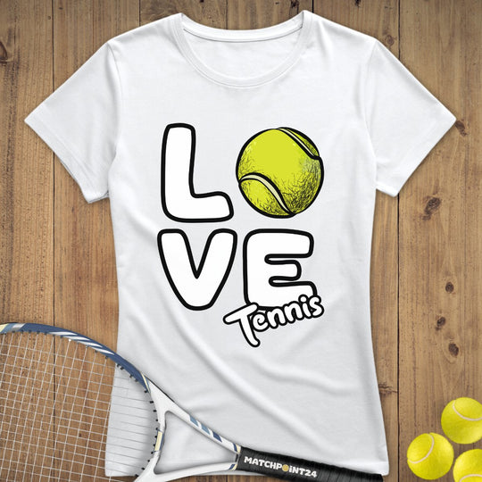 Love | Premium Damen T-Shirt - Matchpoint24 - Kleidung für Tennisfans