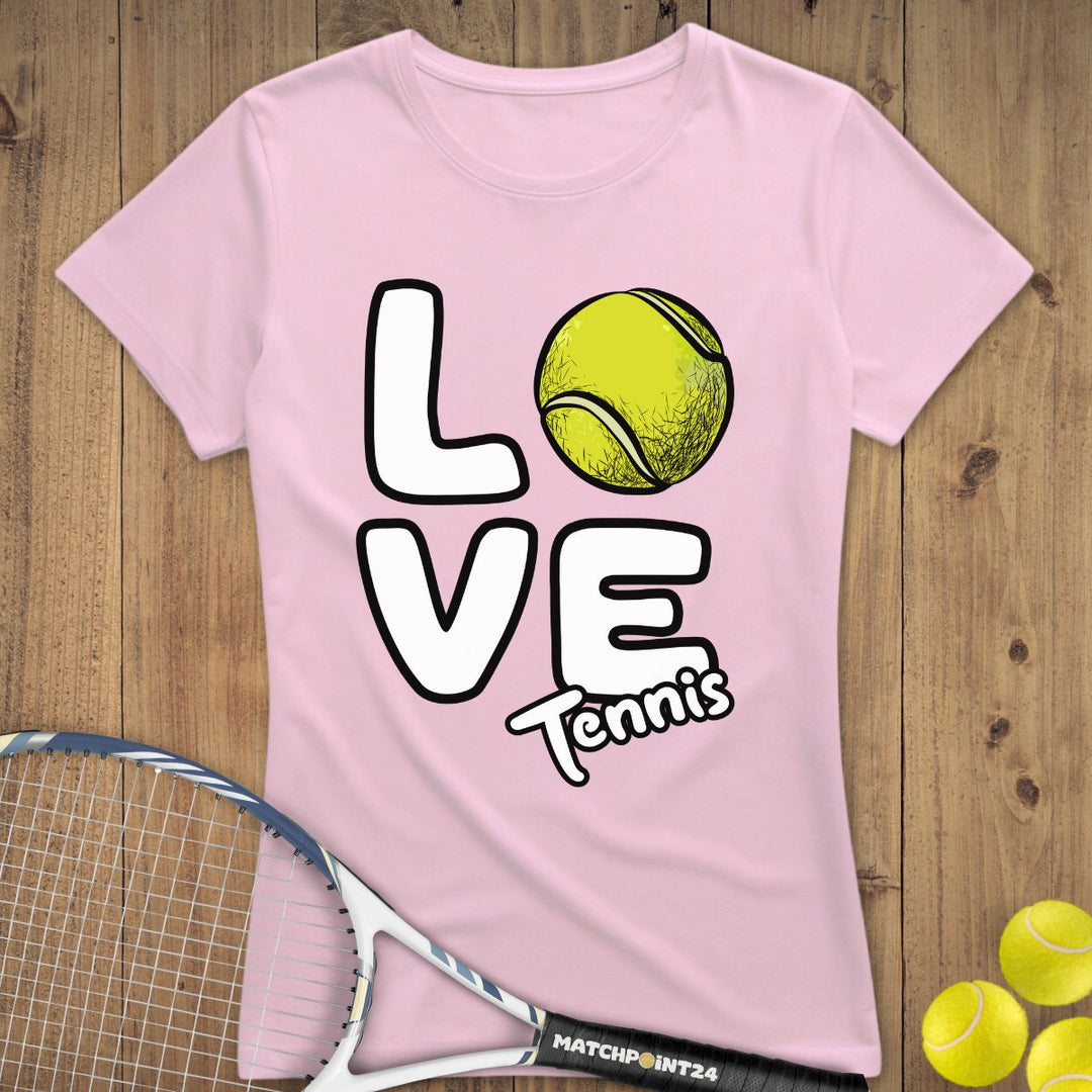 Love | Premium Damen T-Shirt - Matchpoint24 - Kleidung für Tennisfans