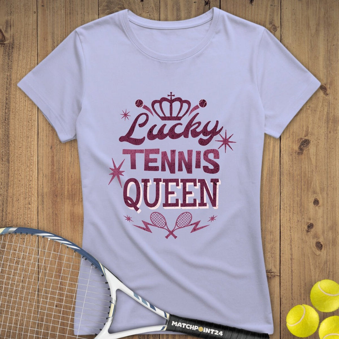 Lucky Tennis Queen | Premium Damen T-Shirt - Matchpoint24 - Kleidung für Tennisfans