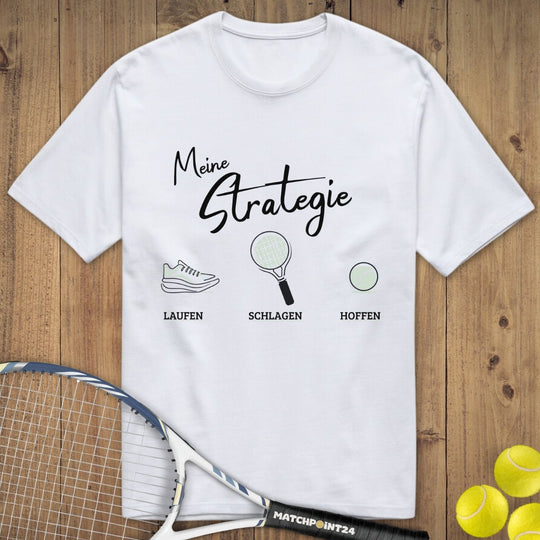 Meine Strategie | Premium Herren T-Shirt - Matchpoint24 - Kleidung für Tennisfans