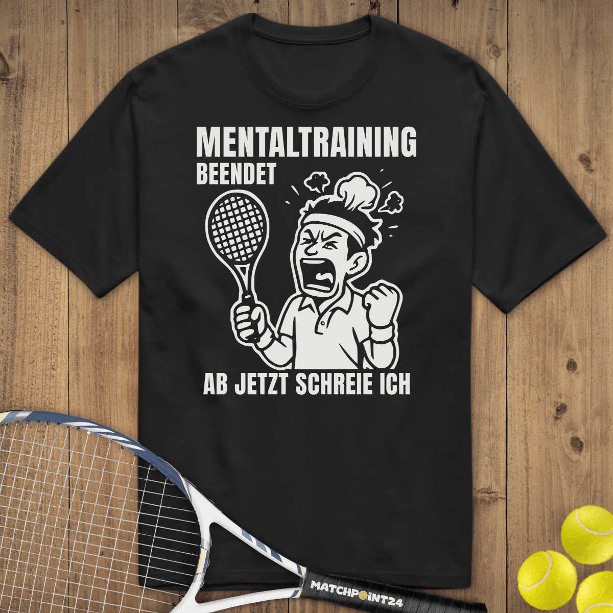 Mentaltraining | Premium Herren T-Shirt - Matchpoint24 - Kleidung für Tennisfans