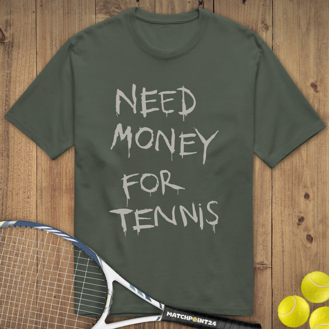 Money for Tennis | Premium Herren T-Shirt - Matchpoint24 - Kleidung für Tennisfans