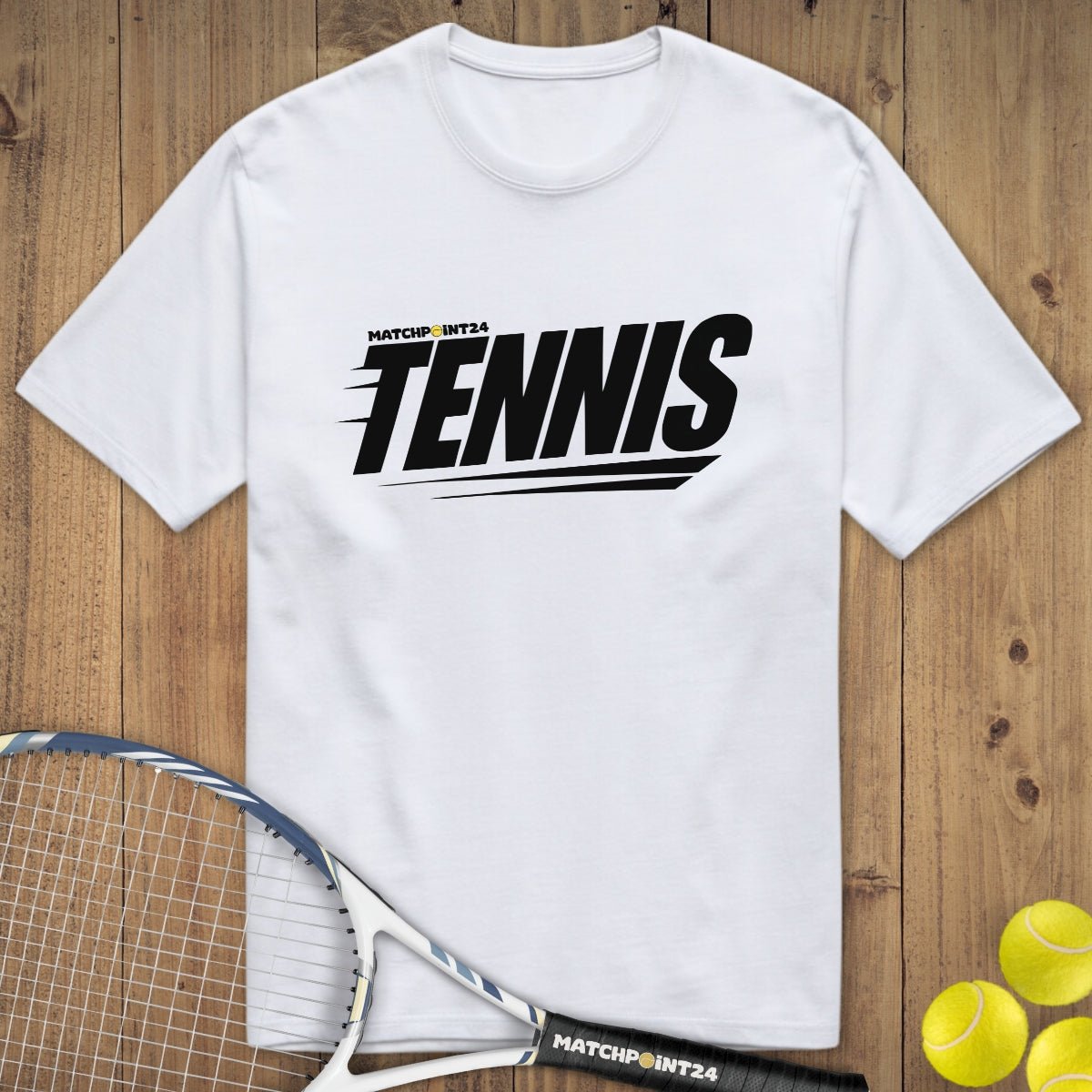 MP24 Tennis | Premium Herren T-Shirt - Matchpoint24 - Kleidung für Tennisfans