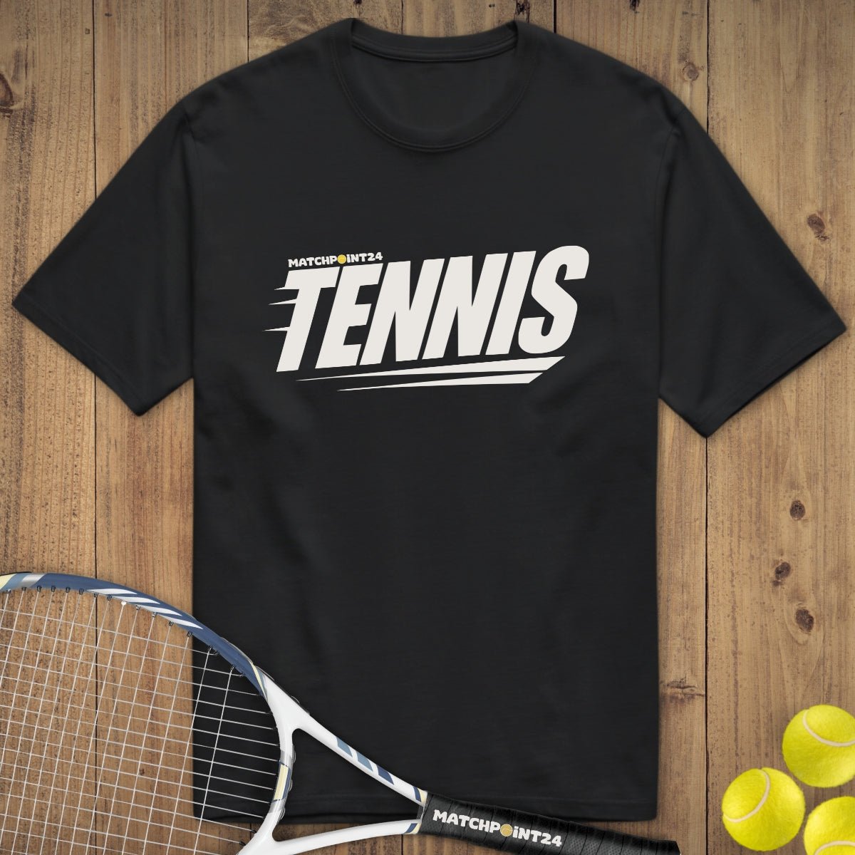 MP24 Tennis | Premium Herren T-Shirt - Matchpoint24 - Kleidung für Tennisfans