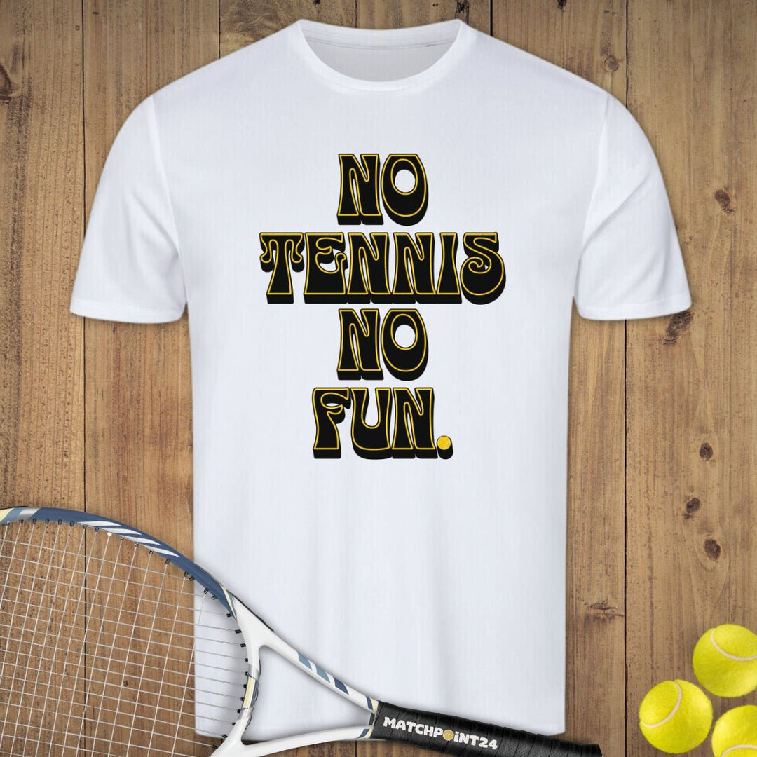 No Tennis No Fun | Herren Sport T-Shirt - Matchpoint24 - Kleidung für Tennisfans