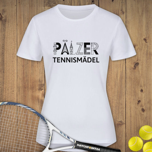Pälzer Tennismädel | Damen Sport T-Shirt - Matchpoint24 - Kleidung für Tennisfans
