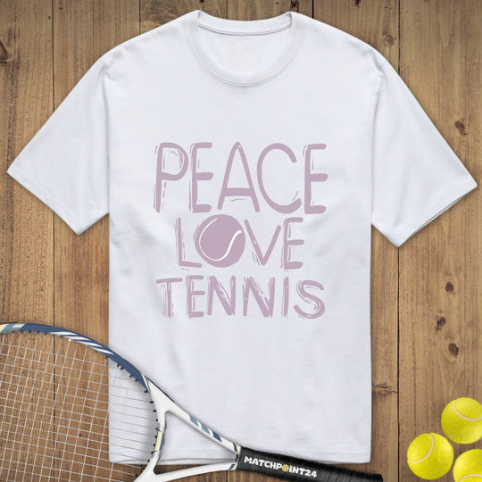 Peace Love Tennis | Premium Herren T-Shirt - Matchpoint24 - Kleidung für Tennisfans