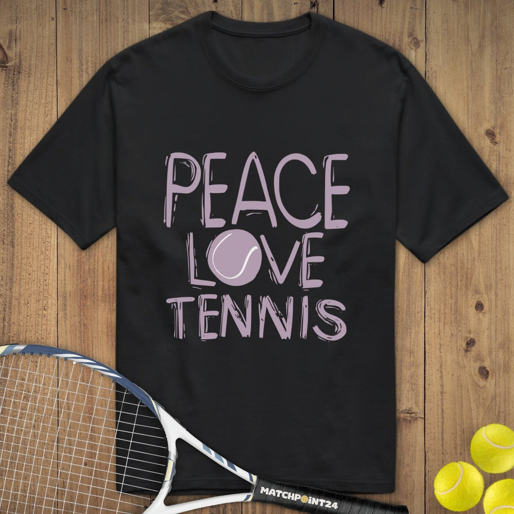 Peace Love Tennis | Premium Herren T-Shirt - Matchpoint24 - Kleidung für Tennisfans