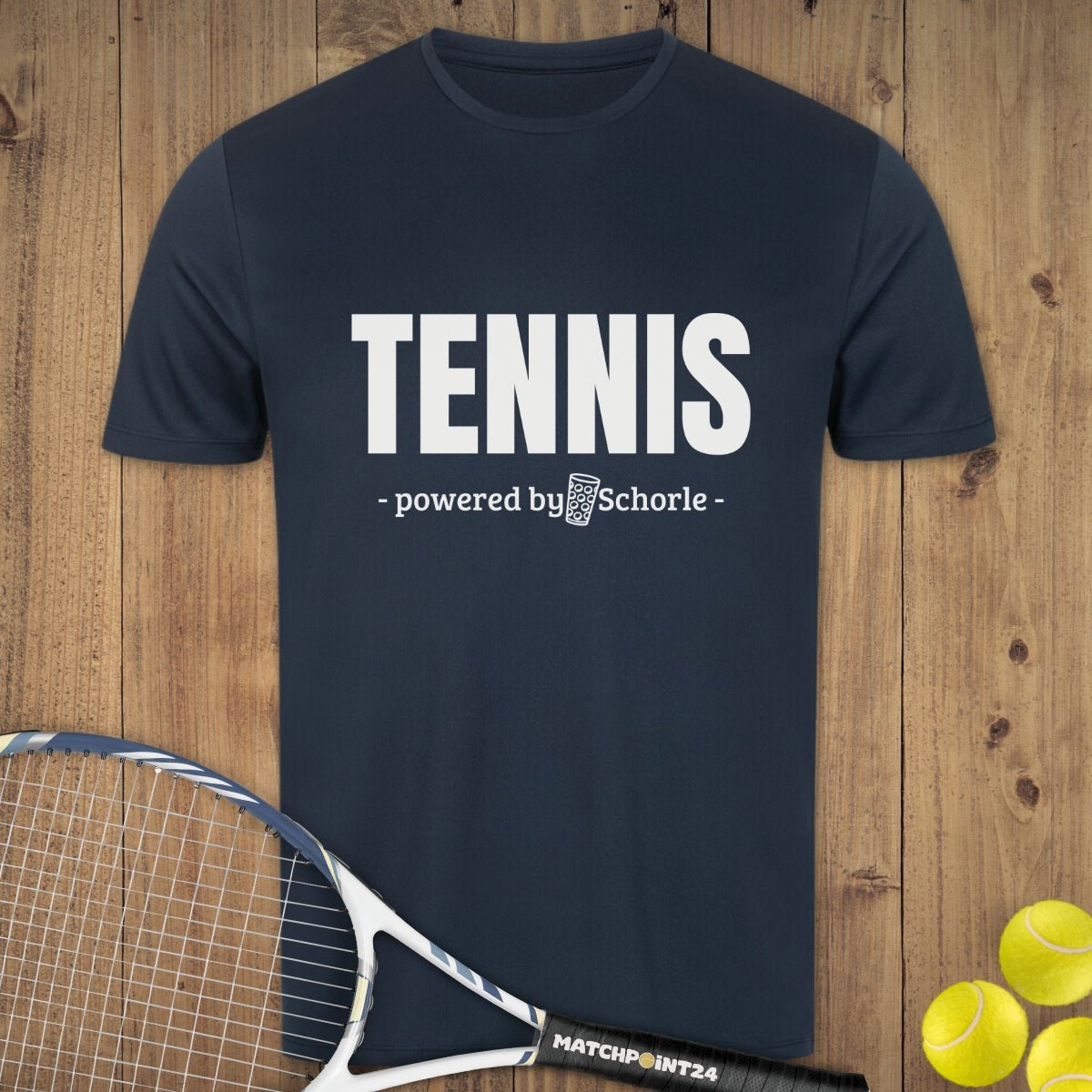Pfälzer Tennis Schorle | Herren Sport T-Shirt - Matchpoint24 - Kleidung für Tennisfans