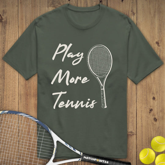 Play More Tennis | Premium Herren T-Shirt - Matchpoint24 - Kleidung für Tennisfans