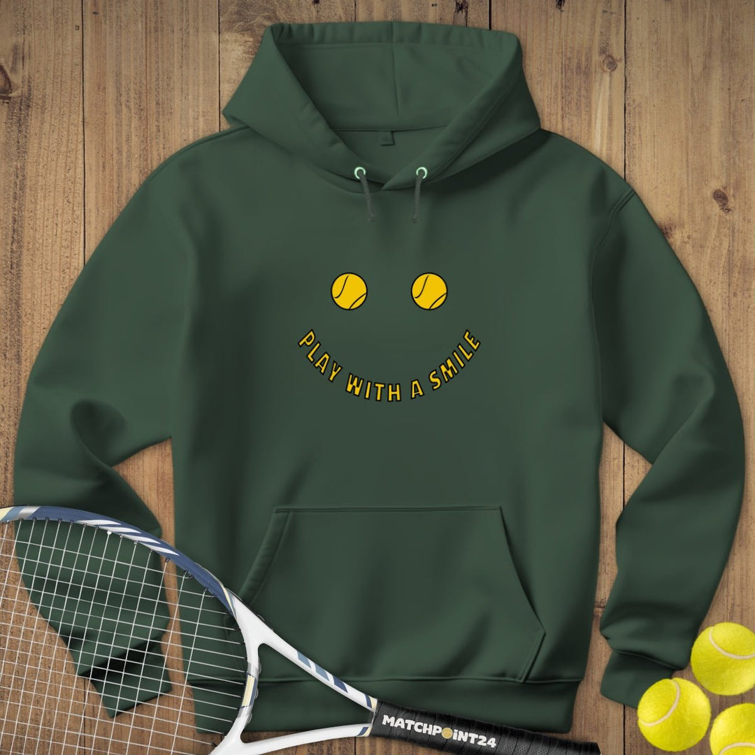 Play with a smile | Hoodie (Unisex) - Matchpoint24 - Kleidung für Tennisfans