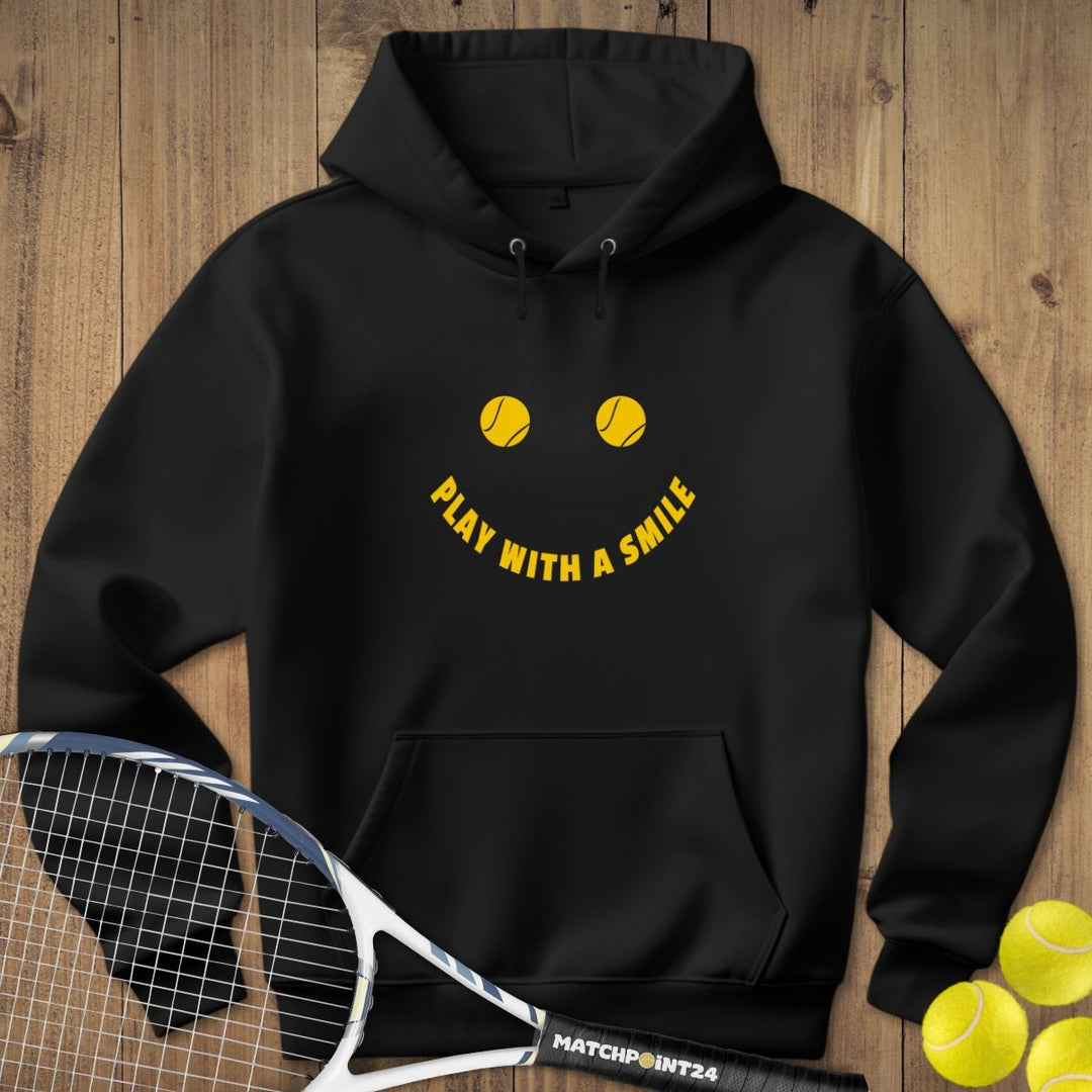 Play with a smile | Hoodie (Unisex) - Matchpoint24 - Kleidung für Tennisfans