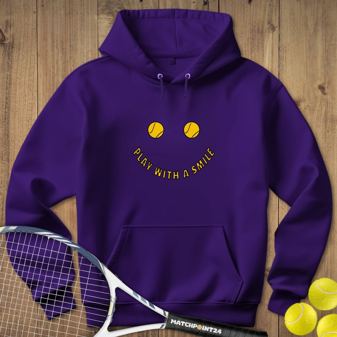 Play with a smile | Hoodie (Unisex) - Matchpoint24 - Kleidung für Tennisfans