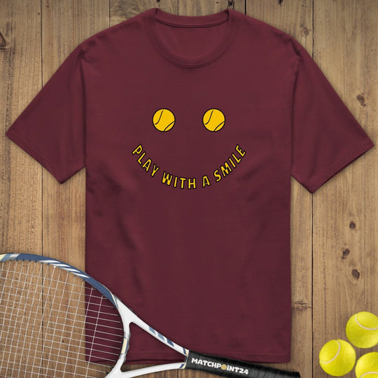 Play with a smile | Premium Herren T-Shirt - Matchpoint24 - Kleidung für Tennisfans