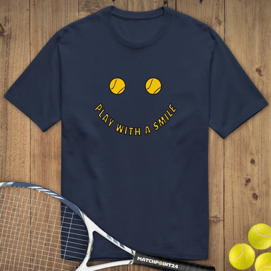 Play with a smile | Premium Herren T-Shirt - Matchpoint24 - Kleidung für Tennisfans