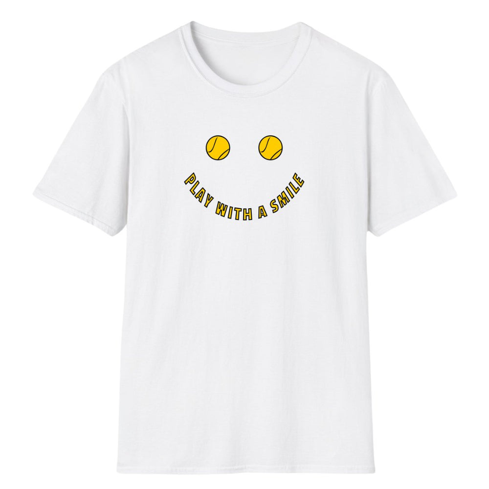 Play with a smile | Unisex T - Shirt - Matchpoint24 - Kleidung für Tennisfans