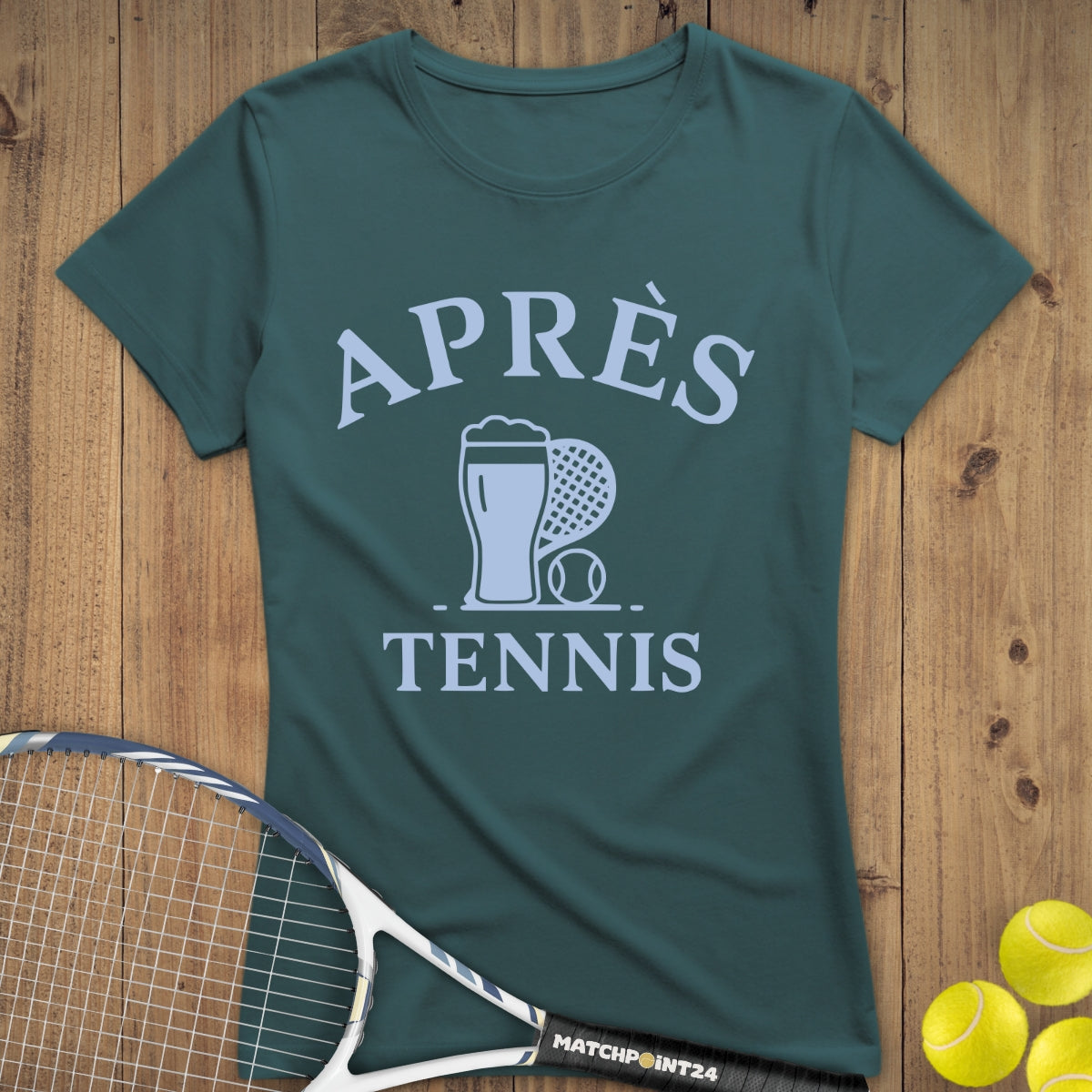Apres Tennis Bier | Premium Damen T-Shirt
