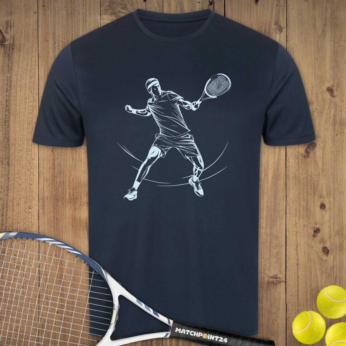 Profispieler | Herren Sport T-Shirt - Matchpoint24 - Kleidung für Tennisfans